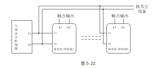 GST-LD-8318緊急啟停按鈕系統(tǒng)接線圖